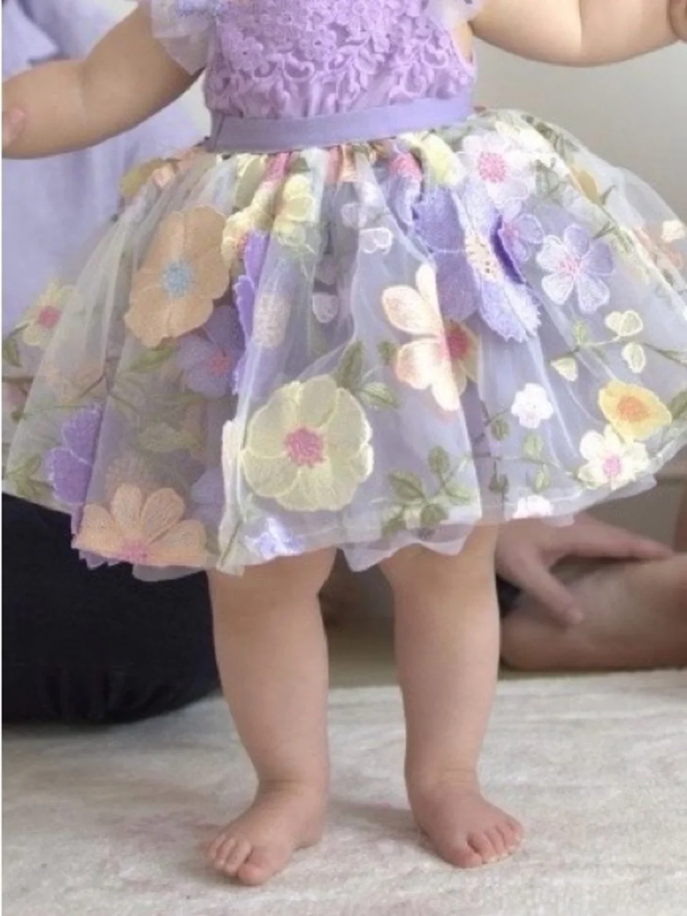 floral fairy wings and skirt for a todler- Pastel Lilac